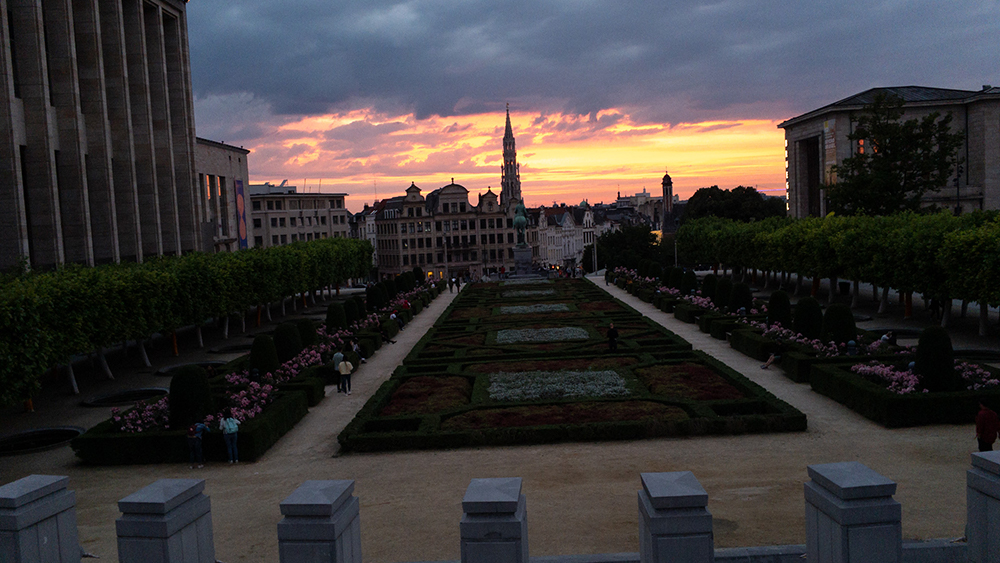 Bruxelles Mont Des Arts - iPhone 6S - Photo avant retouche