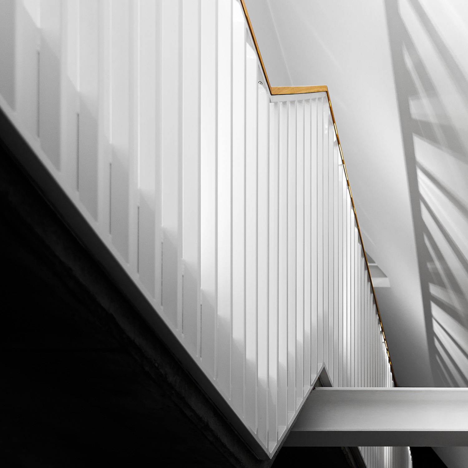 Photographe architecte d'intérieur - Maison Hoeilaart - Décrochage escalier design