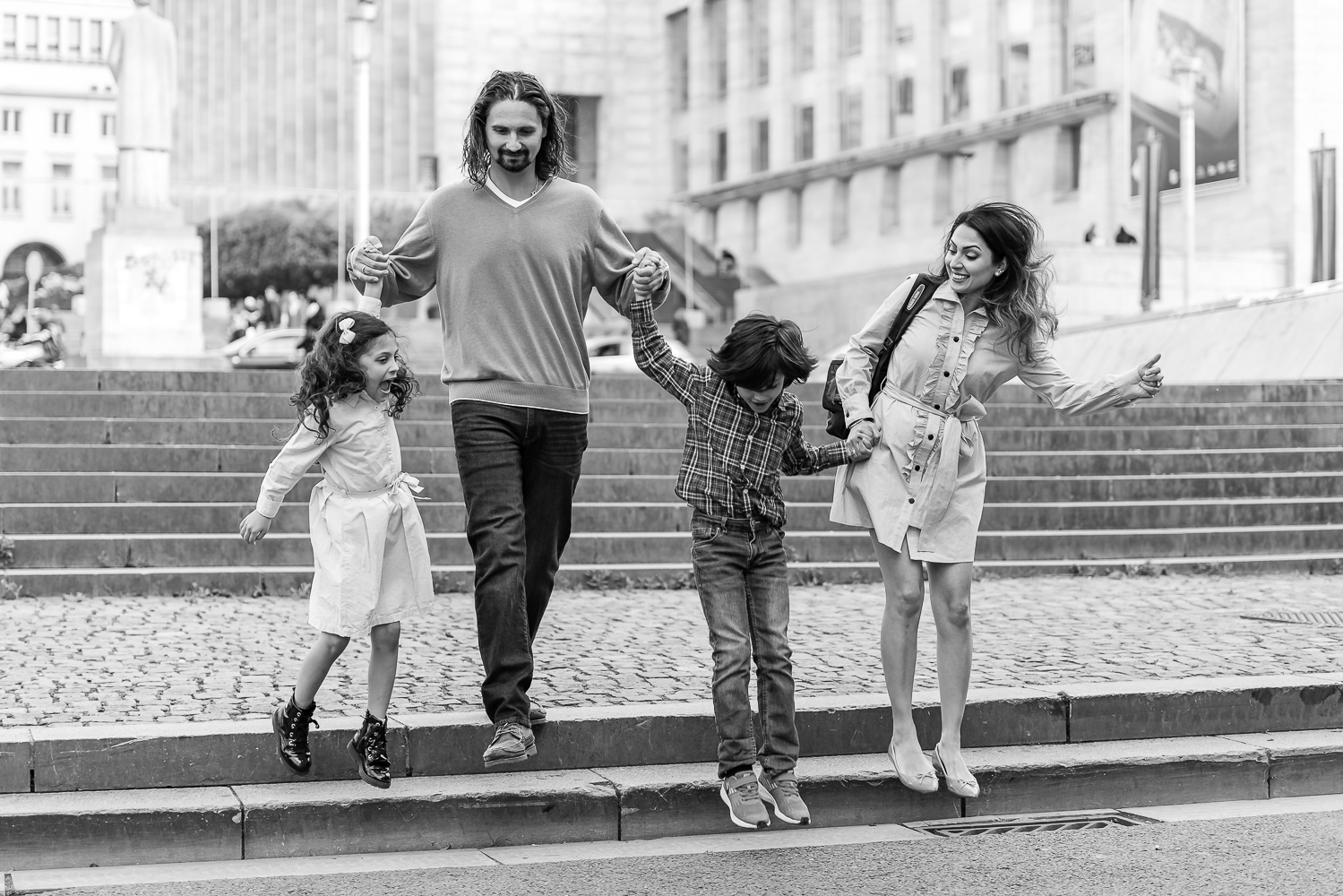 Family photographer Brussels - Mont des Arts