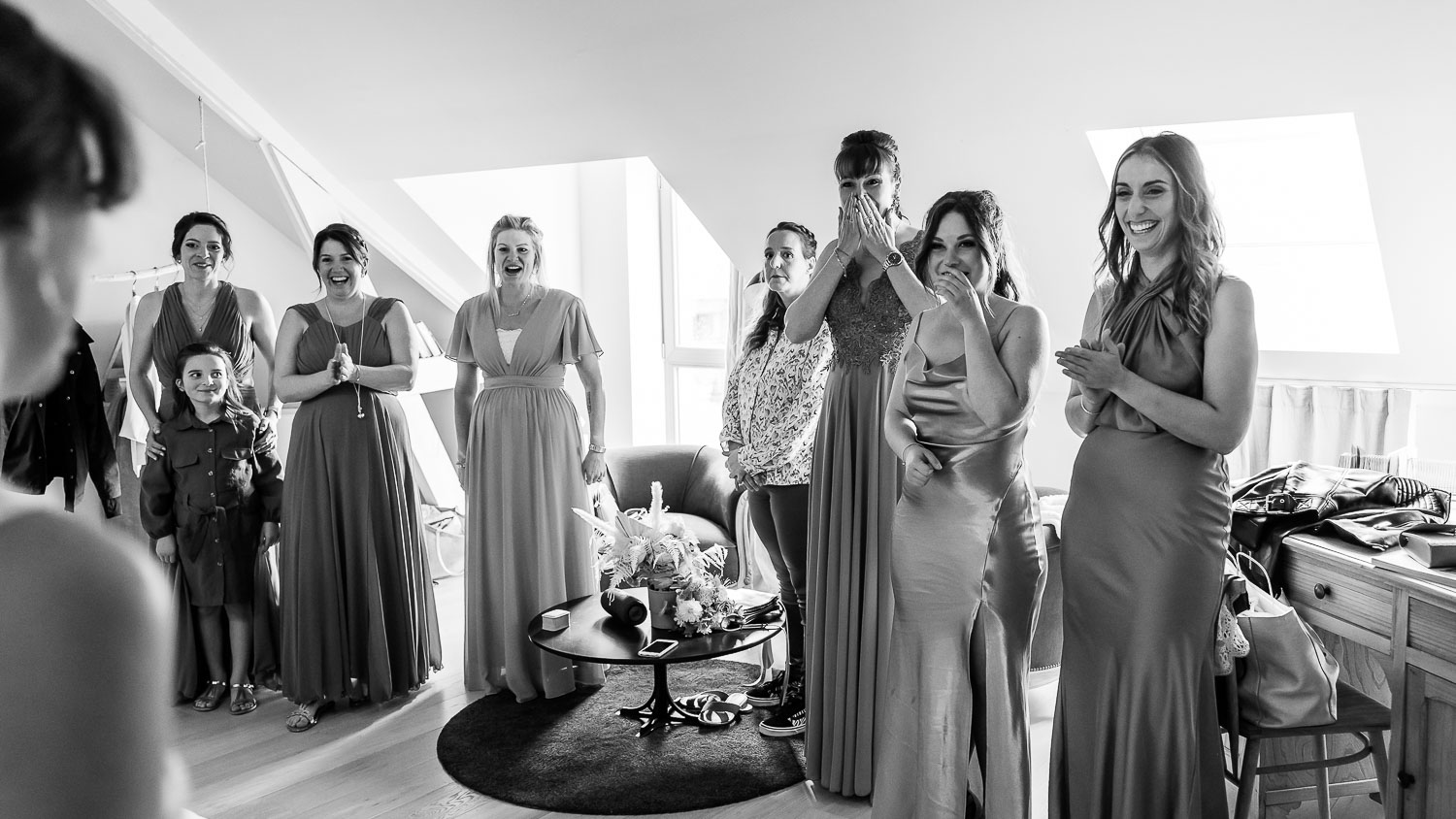 Bridal party Brussels,Belgium - First look for bridesmaids