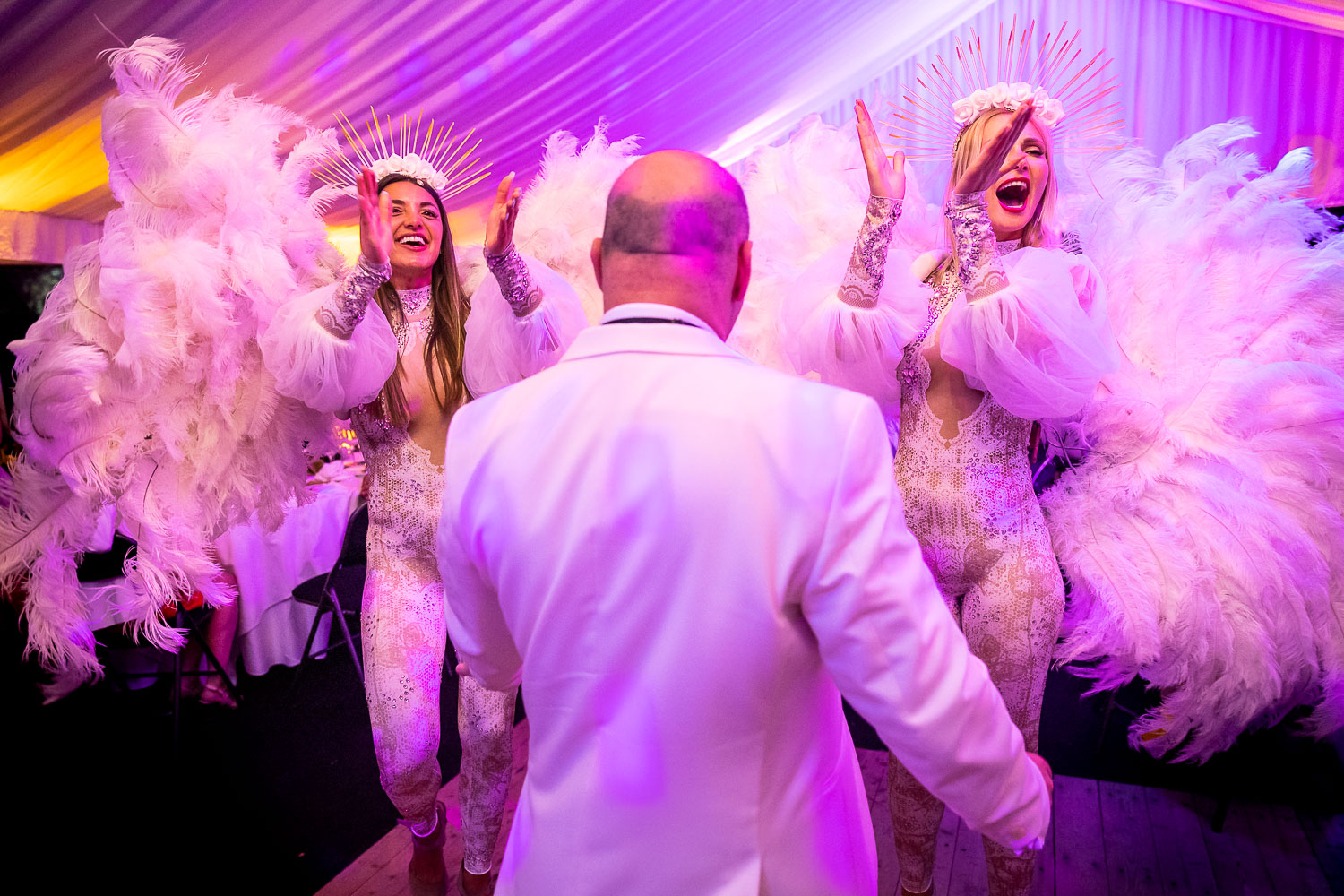 Fête de mariage Belgique - Première danse avec deux anges