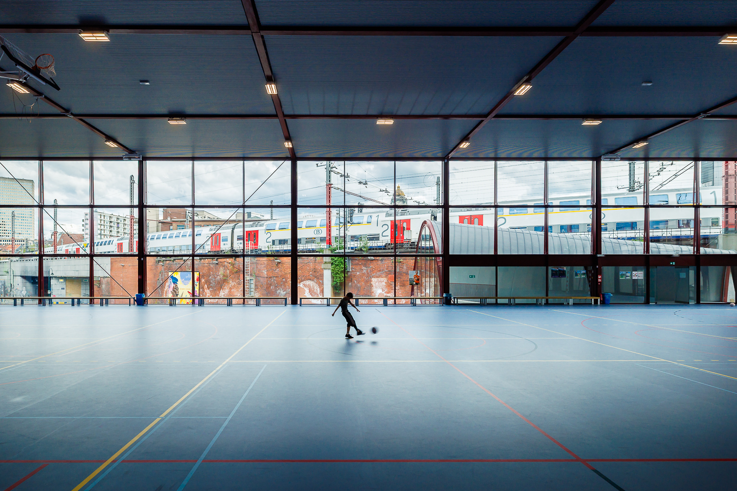 Photographe d'architecture Belgique - Centre sportif Bruxelles-Chapelle