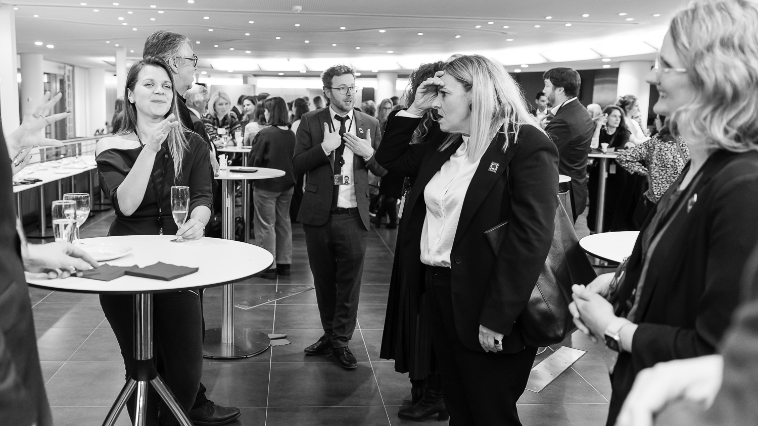 Networking reception Brussels photography